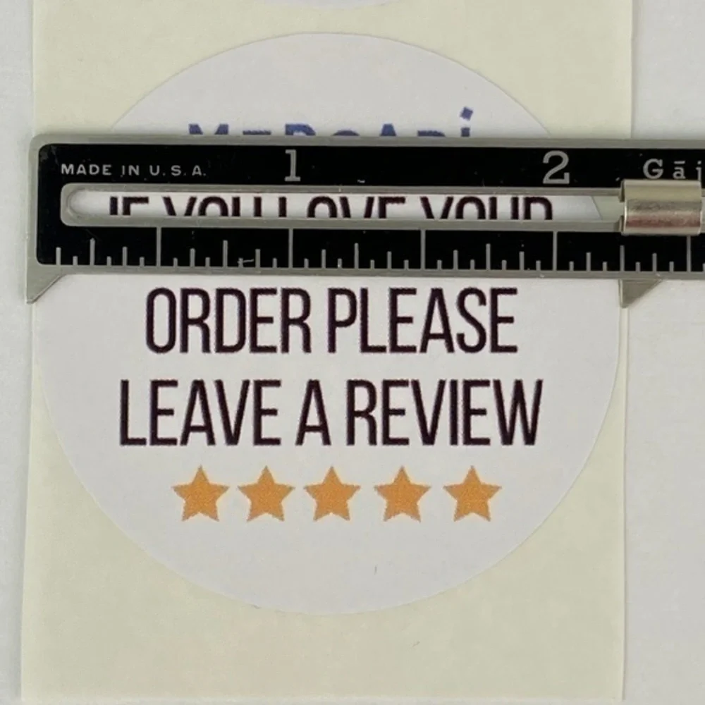 50 Packaging Sticker Labels 2 Inches Round